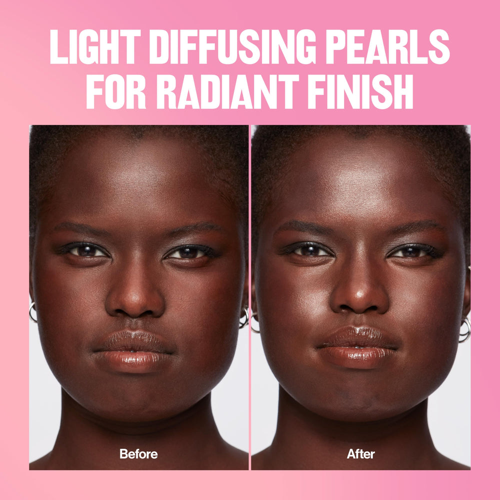 REVLON primer applied under foundation illustrating even makeup base