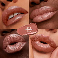 Revlon lipstick bullet texture close-up highlighting smooth creamy application and comfort