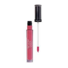 Revlon lipstick open with visible wand demonstrating easy one-step full coverage
