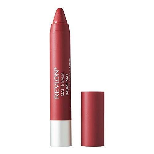 Revlon Matte Balm cap and label showing brand clarity and shade identification
