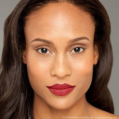Lifestyle image wearing Revlon Matte Balm showing a confident finished look