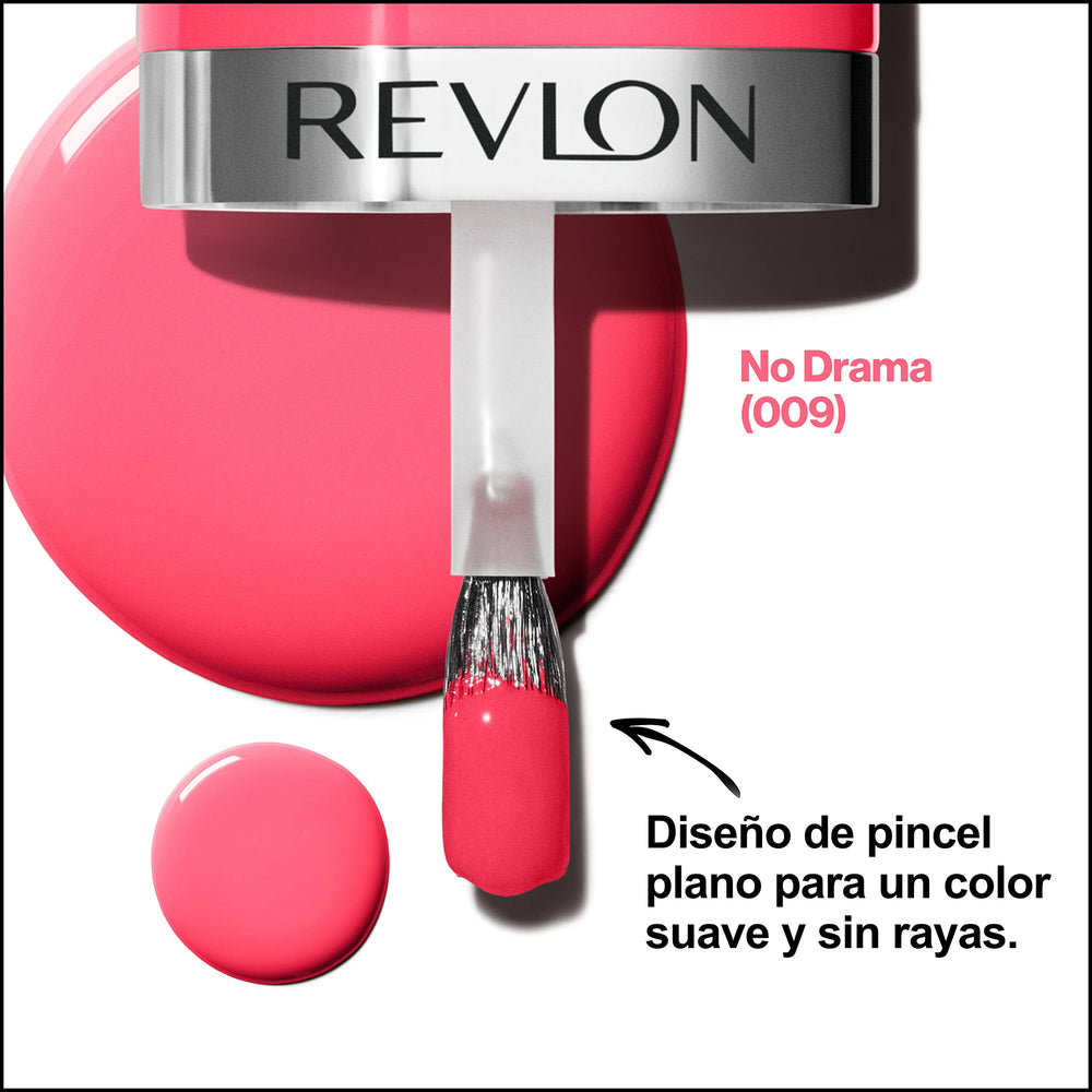 REVLON angled polish bottle highlighting ergonomic cap and label