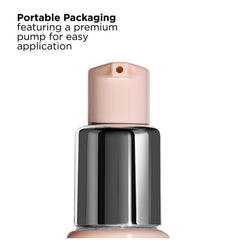 Revlon foundation applied on hand in lifestyle setting showing even coverage and natural look