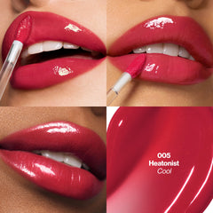 Revlon tube and cap detail highlighting portable design benefit