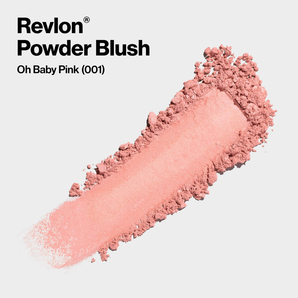 Revlon compact open to reveal powder pan for easy travel-ready application