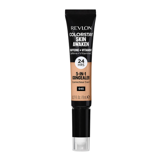 Revlon ColorStay Skin Awaken front packaging showing shade and benefits