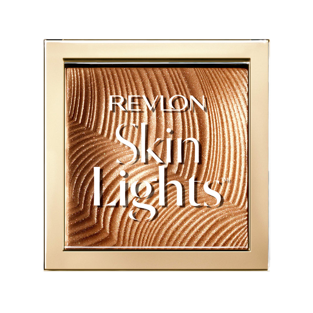 Revlon Skinlights bronzer front packaging shows compact and product name, easy-to-identify branding