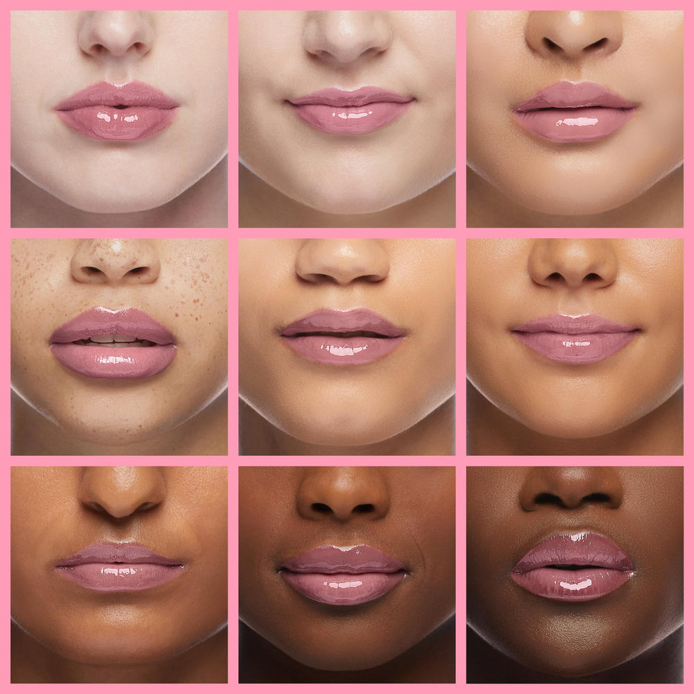 REVLON lipstick texture close-up highlighting creamy finish and hydrating shine benefit