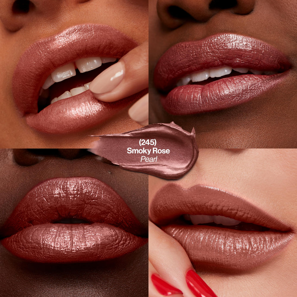 Revlon Super Lustrous bullet close-up showing creamy texture and smooth application