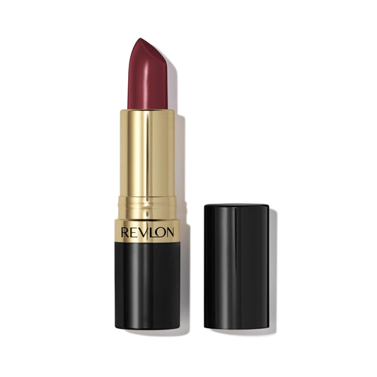 Revlon lipstick front packaging showing shade 630 Raisin Rage and bold color