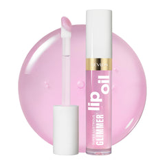 REVLON front tube showing shade 005 Vio-lit and glossy finish benefit