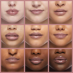 Model wearing Revlon Super Lustrous 203 Lean In for luminous lip look