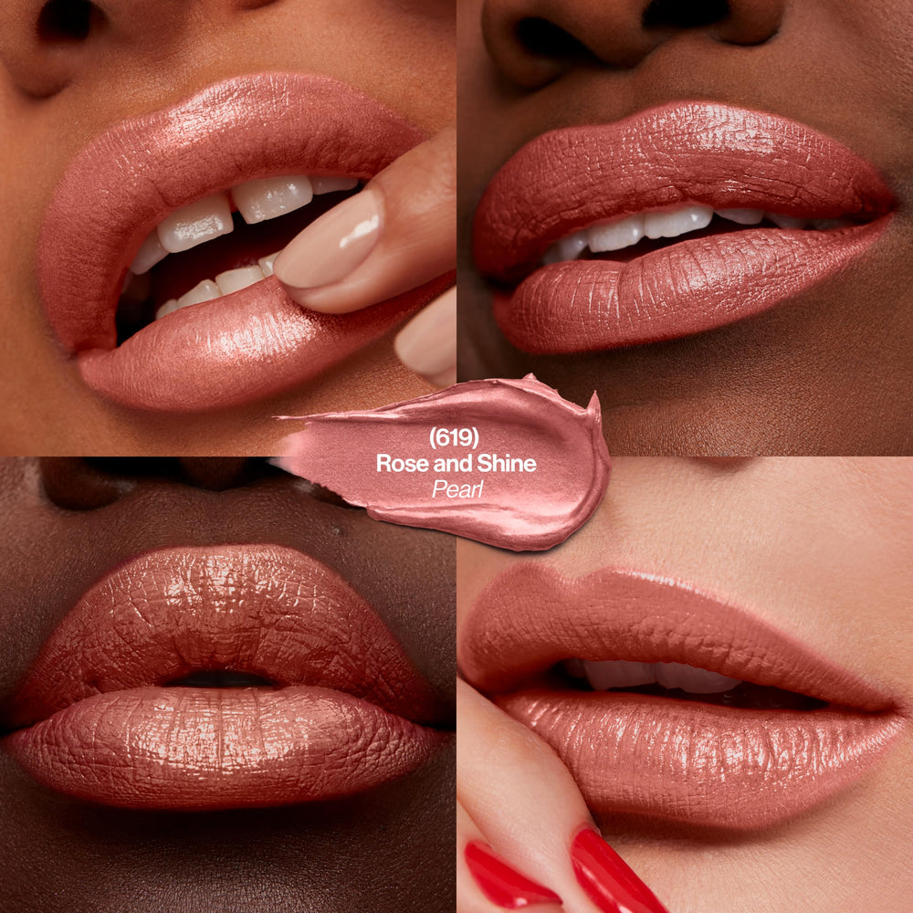 Revlon lipstick with cap off revealing bullet ready for smooth application