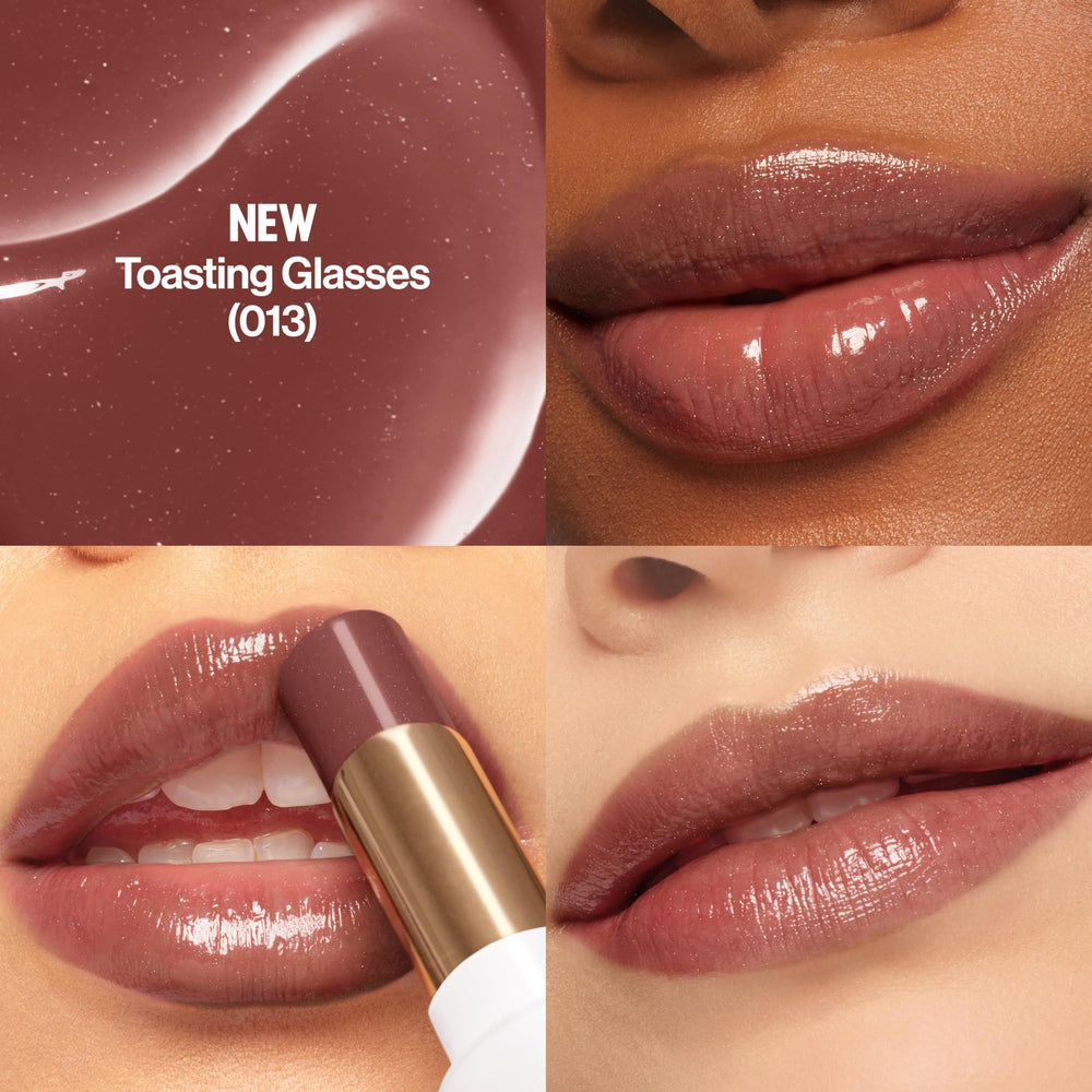 REVLON balm with cap removed showing convenient travel-ready design benefit