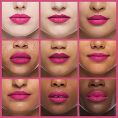 Revlon texture swatch of gel formula showing velvety matte finish benefit