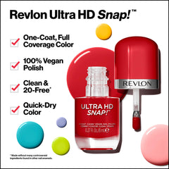 REVLON ergonomic cap held in hand for easier at-home polishing benefit