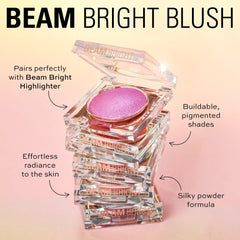 Revolution Beauty London compact inside a makeup bag for on-the-go touchups