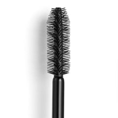 Revolution Beauty London model wearing mascara showing lifted lashes and long-lasting wear benefit