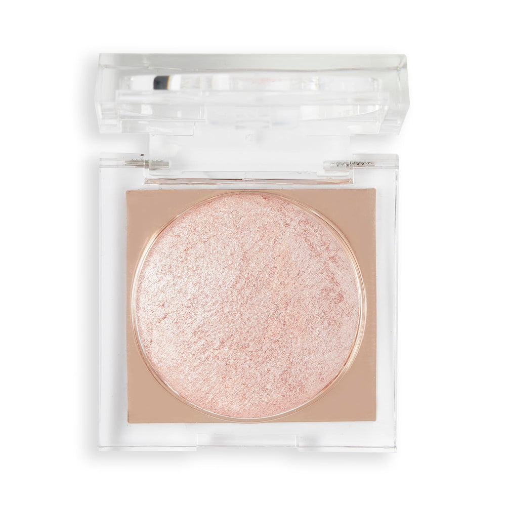 Revolution Beauty London label close-up showing shade name Rose Lustre and vegan claim