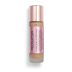 Revolution Beauty London creamy texture swatch on arm showing blendability and smooth coverage benefit