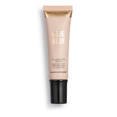 Revolution Beauty London primer front packaging showing brand and product benefits