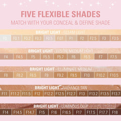 Revolution Beauty mixed with foundation on palette showing boosted radiance and seamless blending