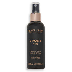 Revolution Beauty London front packaging showing bottle and branding, convenient travel size benefit