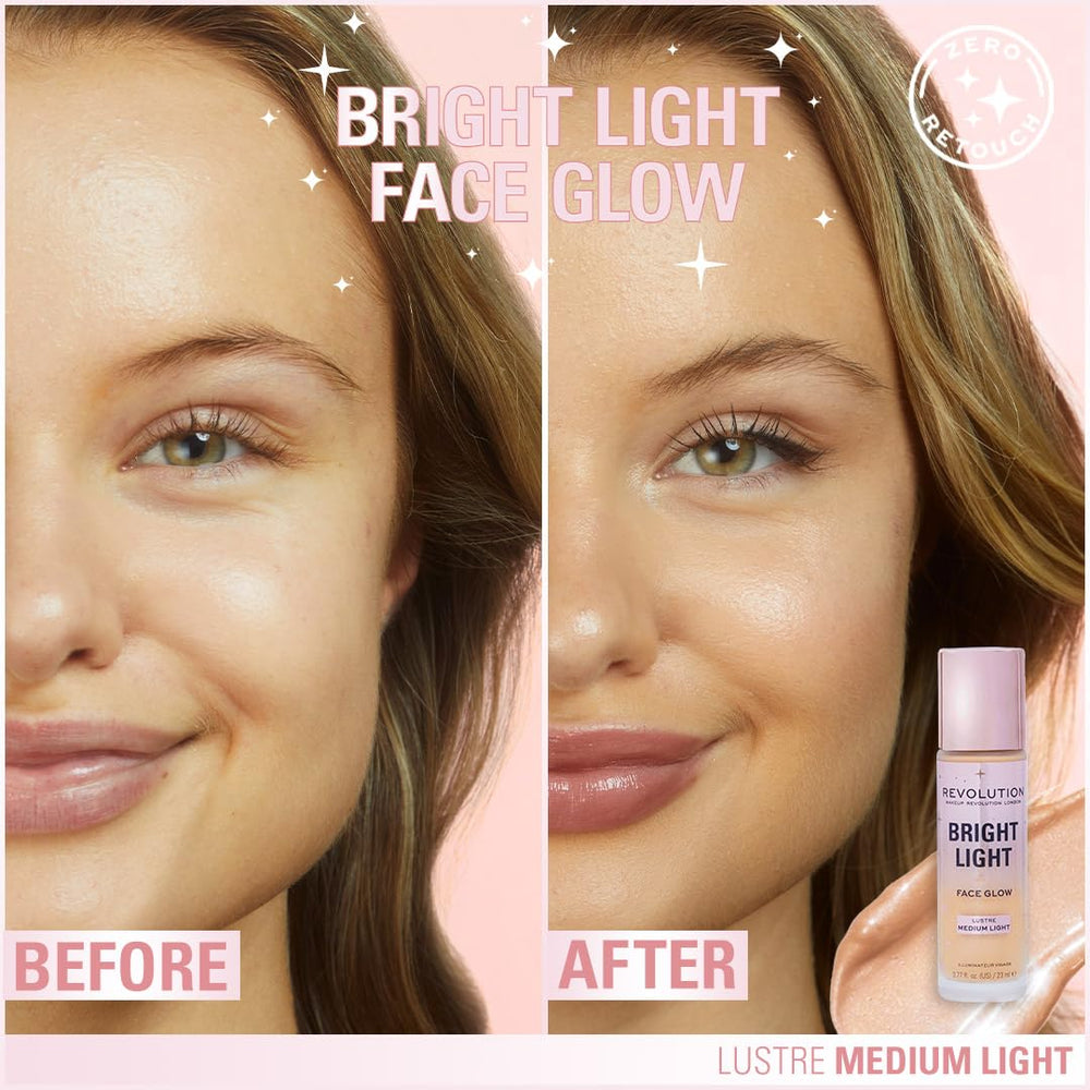 Revolution Beauty texture swatch on arm highlighting luminous finish and blendable, hydrating look