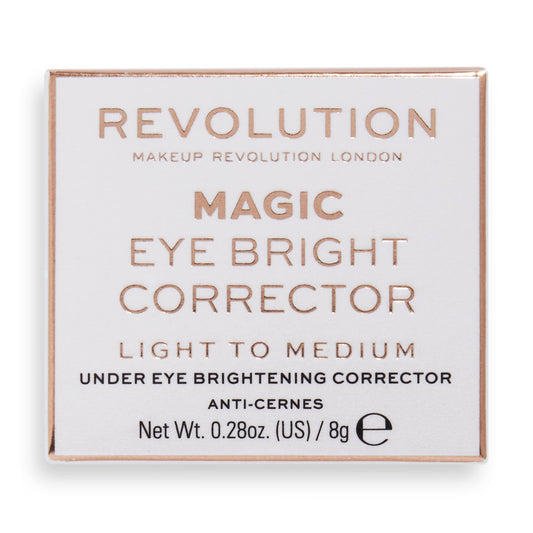 Revolution Beauty London front packaging showing compact corrector and shade name for quick selection