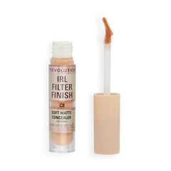Revolution IRL concealer front packaging showing shade C8 and benefit of full coverage