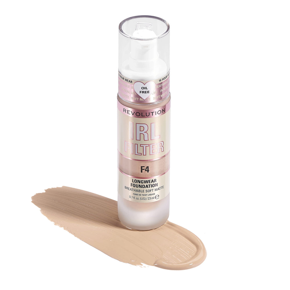 Revolution Beauty London foundation applied with fingertips demonstrating buildable coverage