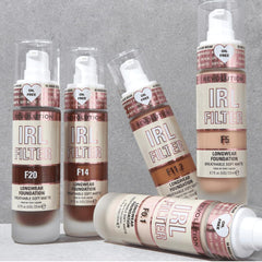 Revolution closeup of foundation blended on fair skin showing natural matte benefit