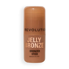 Revolution Jelly Bronzer placed inside a makeup bag for on-the-go touch-ups and travel-friendly convenience