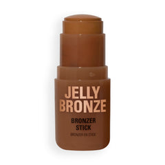 Revolution bronzer front packaging showing Medium Sunset shade and compact stick benefit