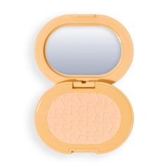 Revolution Skincare London compact front showing Banana shade and pocket-friendly design