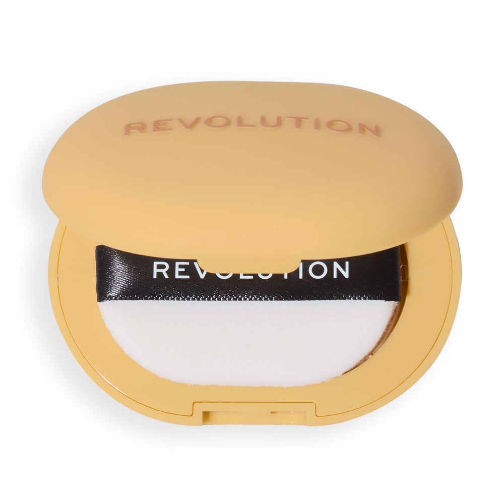 Revolution Powder Pops lifestyle bag shot shows brand-ready powder for on-the-go confidence