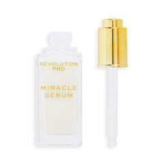 Revolution Beauty London serum dispensed on hand showing lightweight spreadability