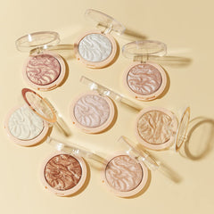 Revolution Beauty London compact label and packaging showing vegan cruelty-free benefit