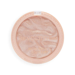 Revolution Beauty London compact beside coin for size comparison showing portable benefit
