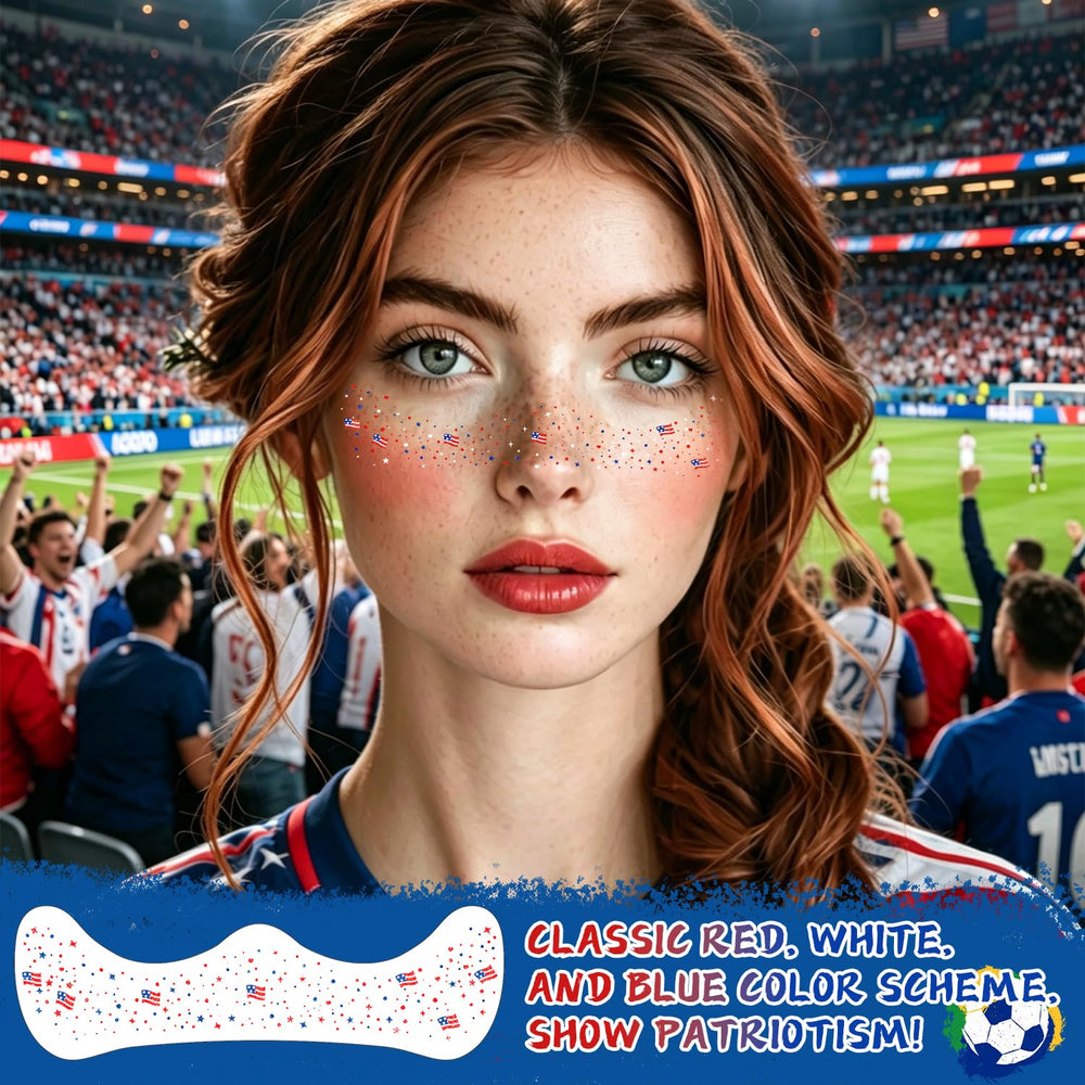 RG ROUGE LX application demo on cheek for fast, no-mess patriotic makeup