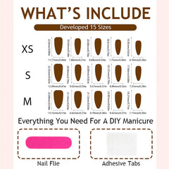 rhspayh application kit with glue, stick, and file for quick salon-style finish