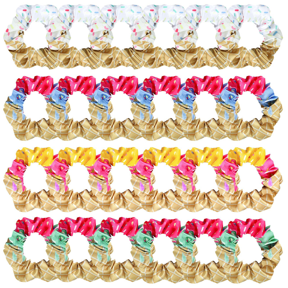 Riceshoot front pack showing 24 colorful scrunchies and quantity benefit