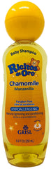 Ricitos de Oro front bottle showing chamomile label and child-friendly benefits