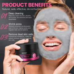 RIHAKO ingredient focus on kaolin bentonite and charcoal for pore refining
