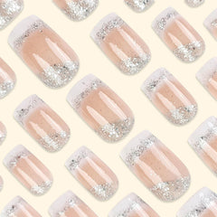 Rilafuvu silver glitter ombre texture detail highlighting sparkle and subtle transition benefit