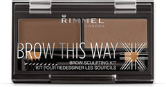 Rimmel Brow This Way front packaging showing kit and shade for quick selection