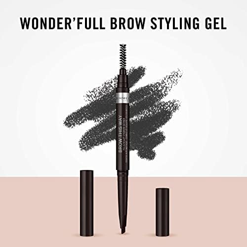 Rimmel liner applied on brow demonstrating natural fill and lift benefit
