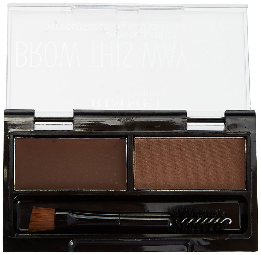 Rimmel Brow This Way wax and powder close-up showing texture and blendability