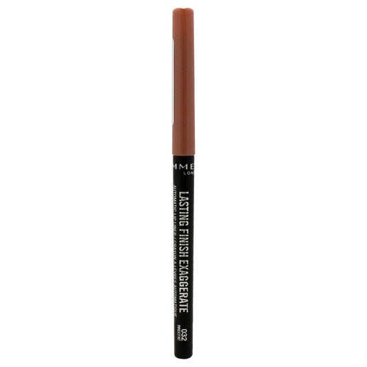Rimmel Exaggerate front packaging showing shade 32 Innocent and travel-friendly design