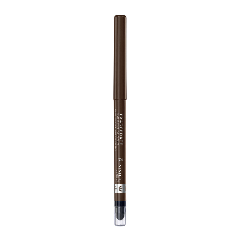 Rimmel Exaggerate pencil tip closeup highlighting creamy pigment and precise application